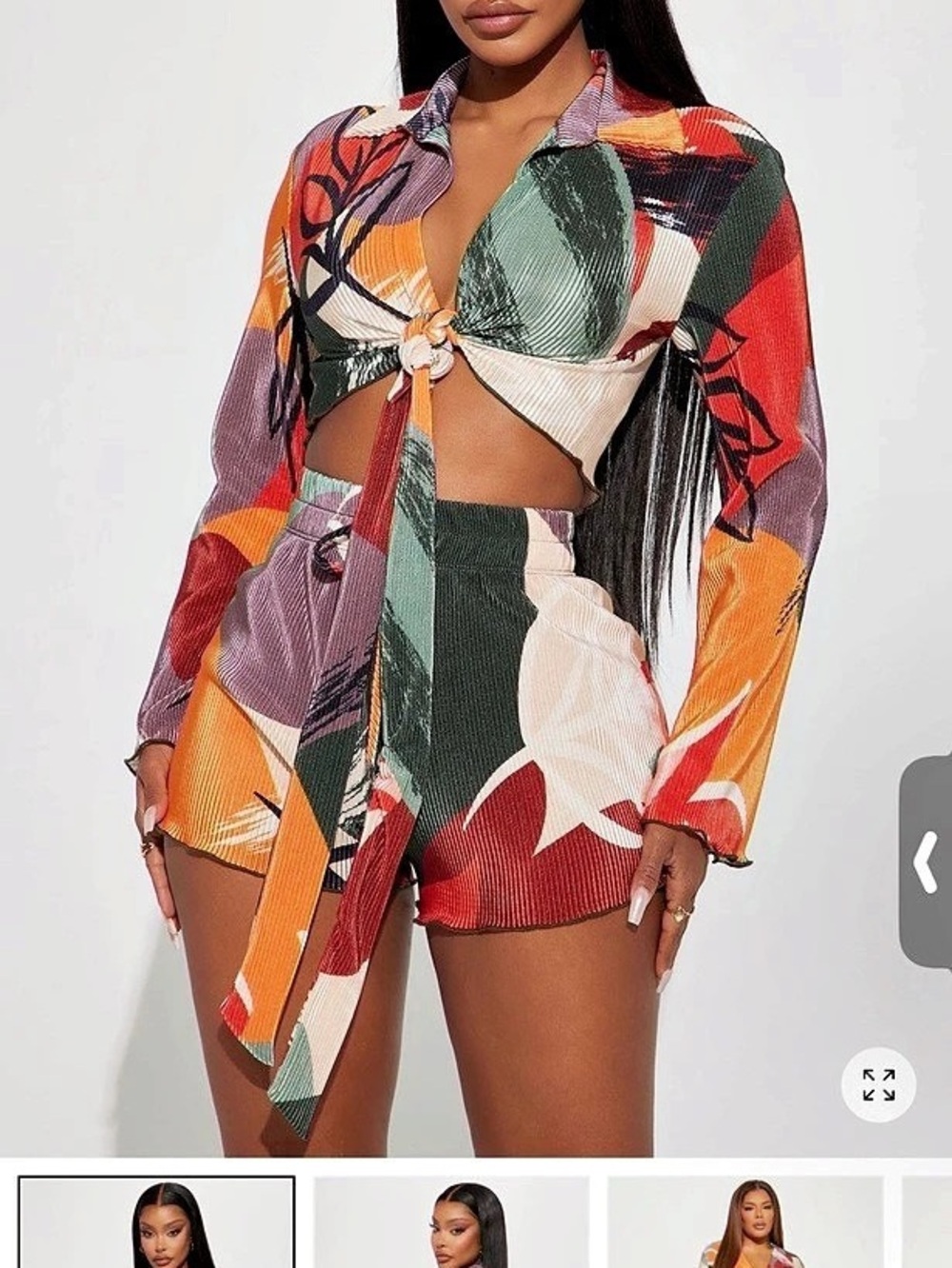 Fashion Nova Geometric Print Romper NWT